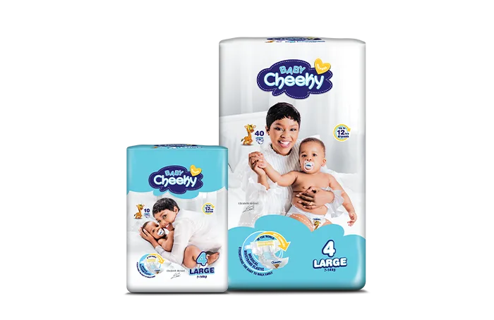 Baby cheeky  pampers 4 large