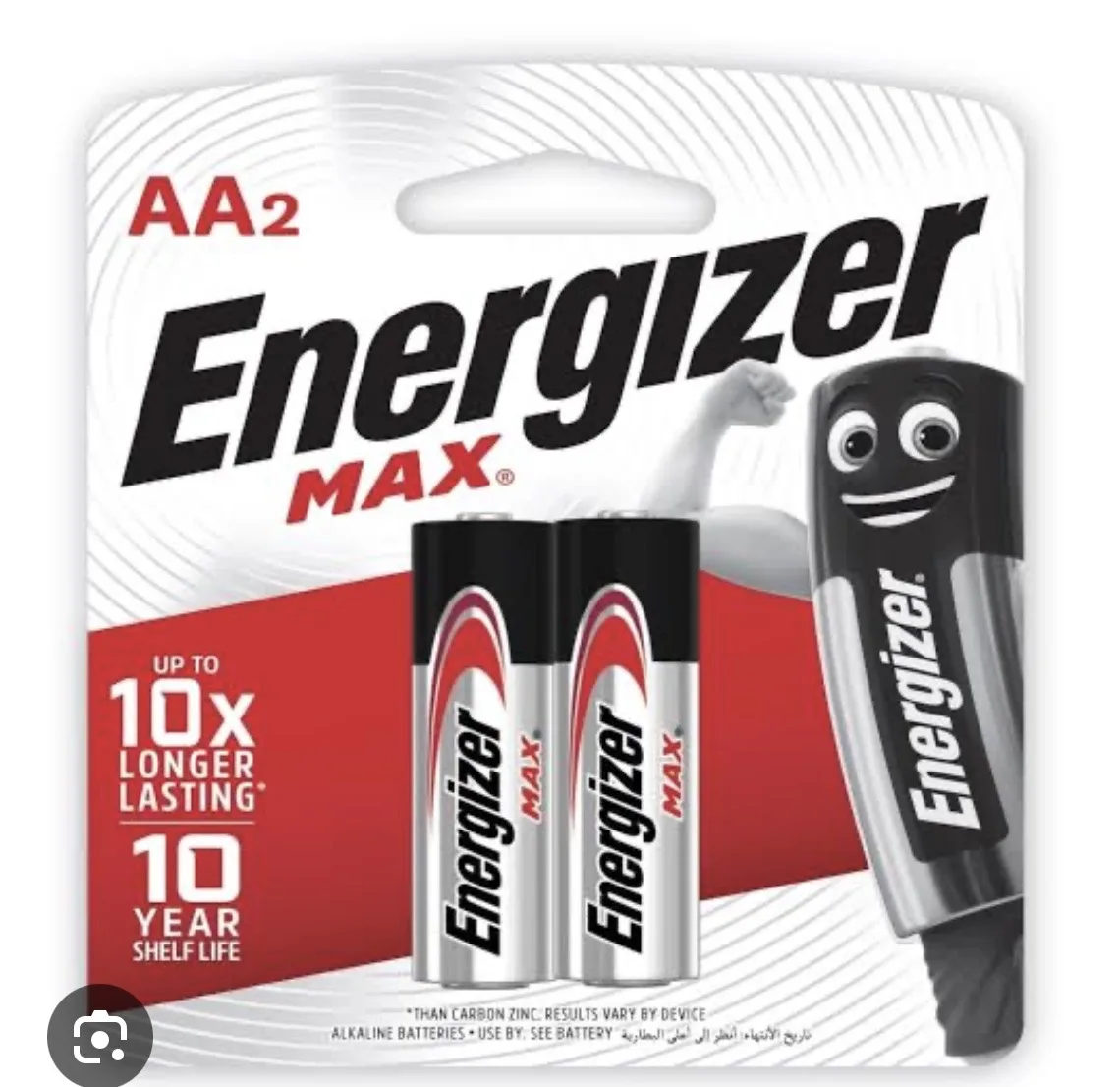 Energizer Max Batteries AA 2pc x 20 cards