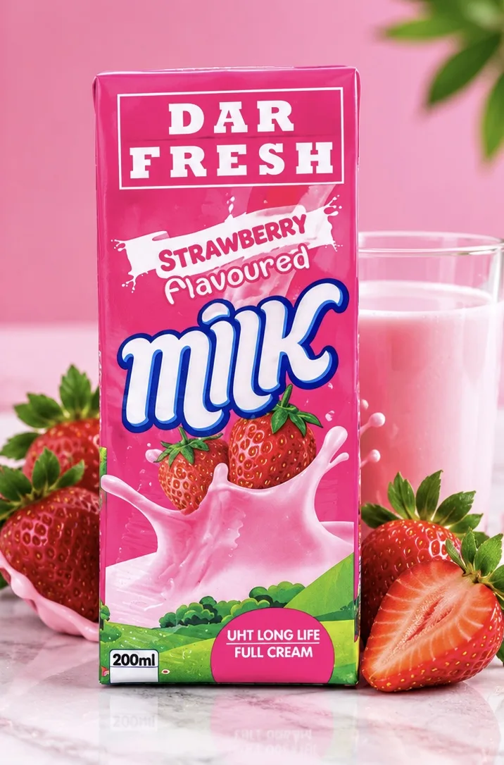 Dar Fresh Milkshake 200ml x 24 Strawberry