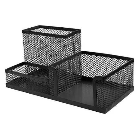 Metal mesh desk organizer large