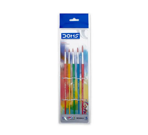 DOMS Colourmate Synthetic Hair Brushes