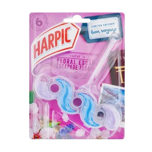 Harpic Toilet Rim Block 35gm x 6 PinkBlossom