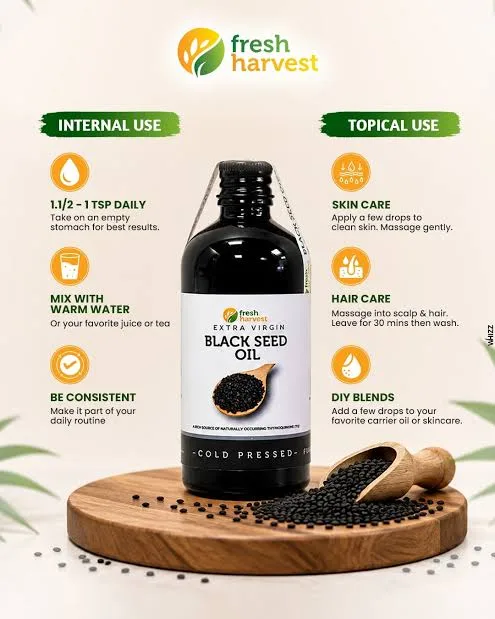 FRESH HARVEST BLACK SEED OIL 100ML