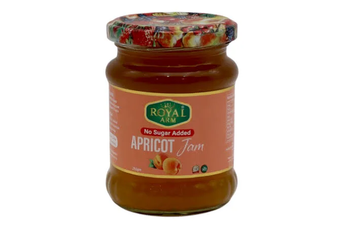 ROYAL ARM JAM NO SUGAR ADDED 250G x12 Apricot