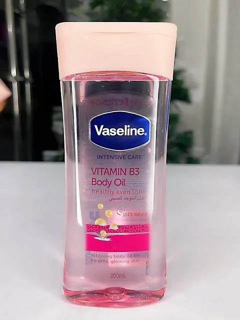 Vaseline body oil  Vitamin B3