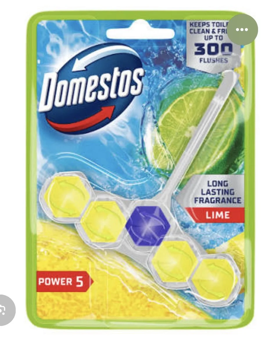 DOMESTOS TOILET BLOCK 55g x 9 Lime
