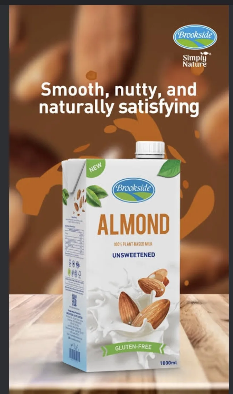 Brookside Milk 1ltr x 12 Almond
